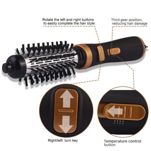 Brosse rotative à air chaud Cheveux rotatifs Styler à air multifonctionnels 2in1