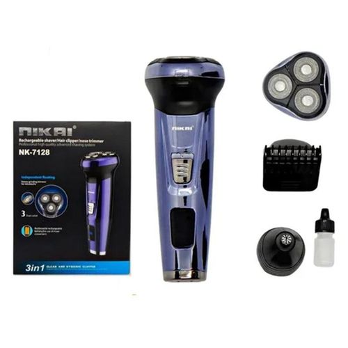 Rasoir électrique 3in1 Hommes,Rasoir Multifonction,Kit De Toilettage,Tondeuse à Cheveux Barbe