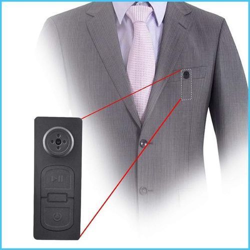 Mini Caméra espion Bouton de chemise Wifi 4K Motion Detection