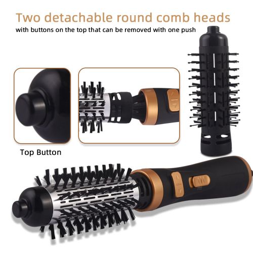 Brosse rotative à air chaud Cheveux rotatifs Styler à air multifonctionnels 2in1