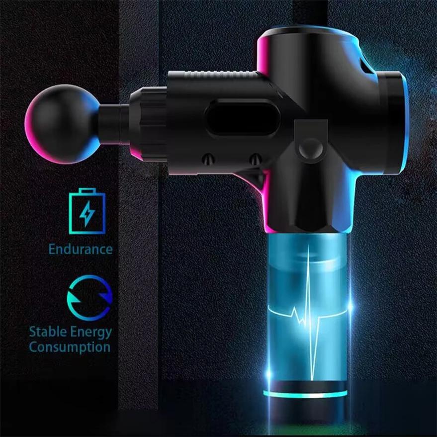 Pistolet de Massage à Percussion Profonde 30 Vitesse Vibration Corps Et Musculaire Tables Salon & Spa