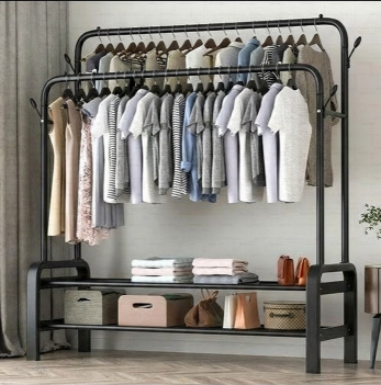 Porte-manteau sol chambre cintre ménage intérieur vêtements support de rangement armoire salon balcon Paniers d'étagères