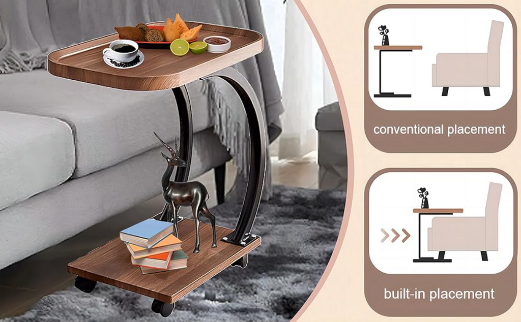 Table Moderne Anti-chute, Table de balcon, support de café artistique Tables Utilitaires Multifonctions