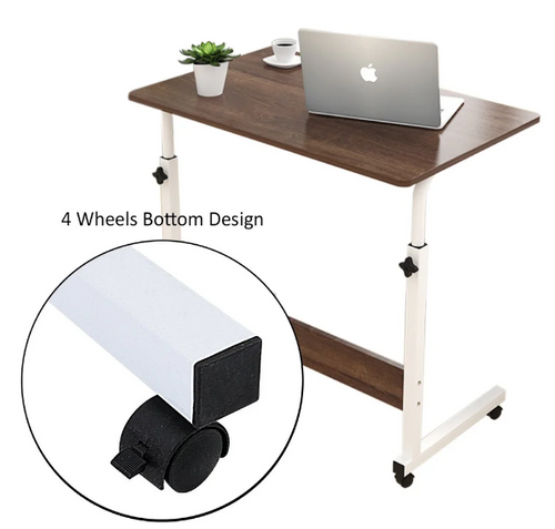 Bureau d'ordinateur table de chevet petite table élévatrice Mobile petit support pour ordinateur portable domestique avec roues Tables basses